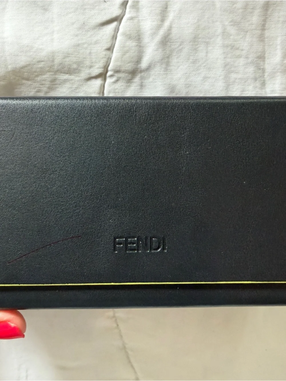 Fendi Black and Gold Round-Edge Sunglasses